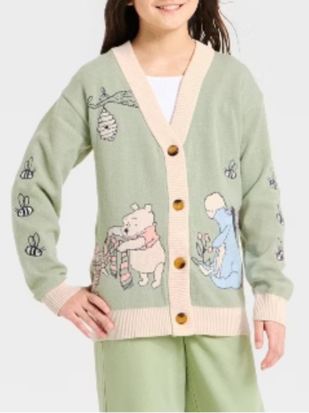 Girls Winnie The Pooh Cardigan
